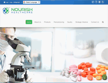 Tablet Screenshot of nourishpharma.com